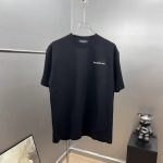 Minimalist side small logo T-shirt, loose drop-shoulder silhouette, high street style, unisex - Image 2