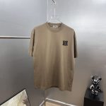 Anagram logo embroidered short-sleeved T-shirt, unisex, loose and casual, simple and versatile - Image 3