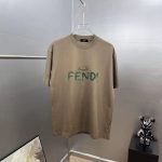 Co-branded gradient art font T-shirt, loose drop-shoulder silhouette, street fashion style, unisex - Image 3