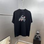 Funny Doodle Portrait Letter T-shirt, Loose Drop-Shoulder Design, Street Style, Unisex - Image 2