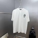Cross print short-sleeved T-shirt, unisex, loose and casual, street fashion brand